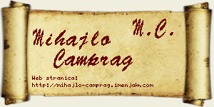 Mihajlo Čamprag vizit kartica